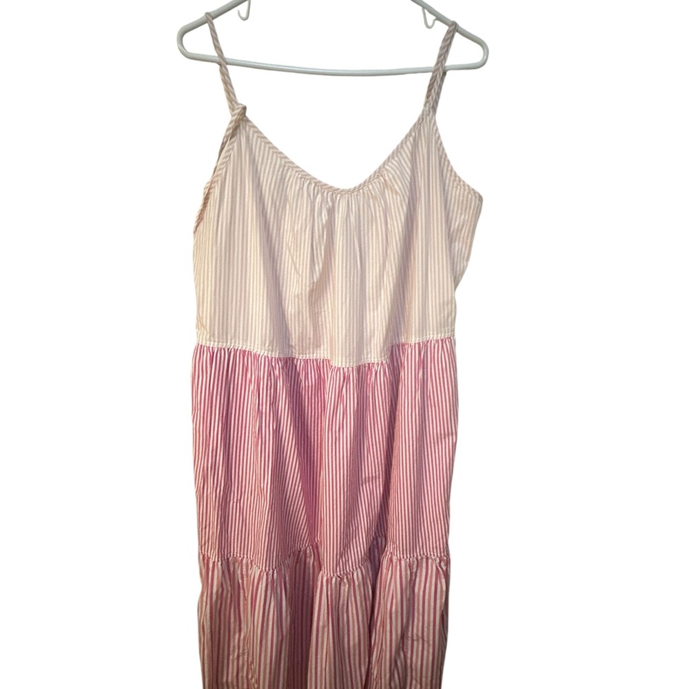 Striped Pink and White Women's Dress